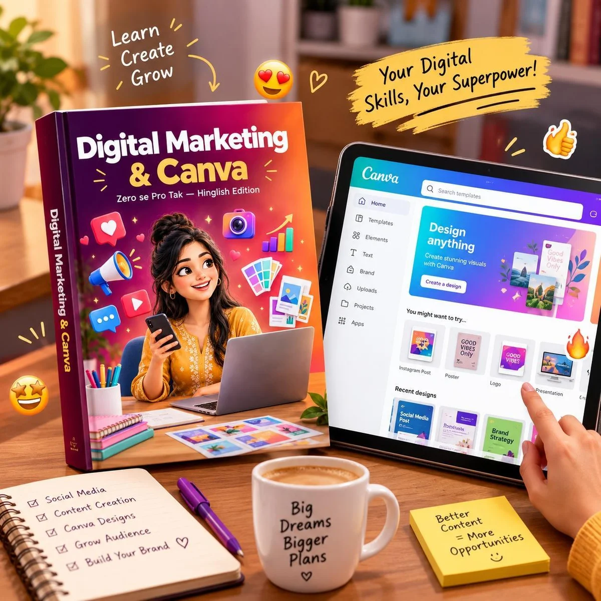 Cover of Digital Marketing & Canva