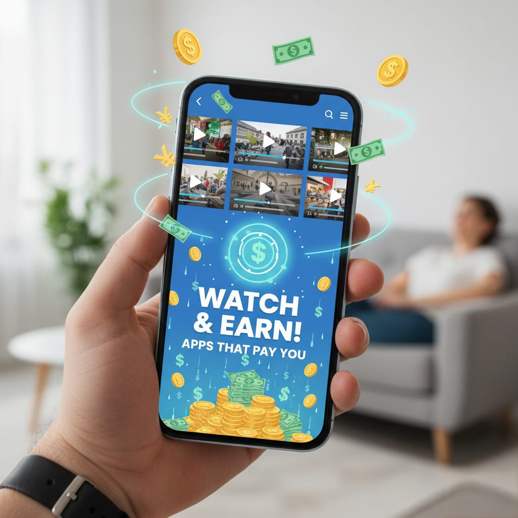 Earn money by watching ads and videos